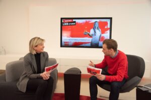 Im Interview: Christoph Sammer bei der Live-Sendung "Digitale Stunde" (Foto: KK)