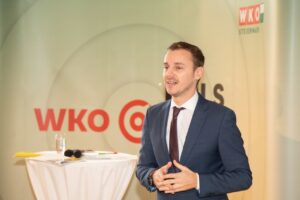 Christoph Sammer beim Impulstalk der WKO Steiermark (Credit: WKO Steiermark)